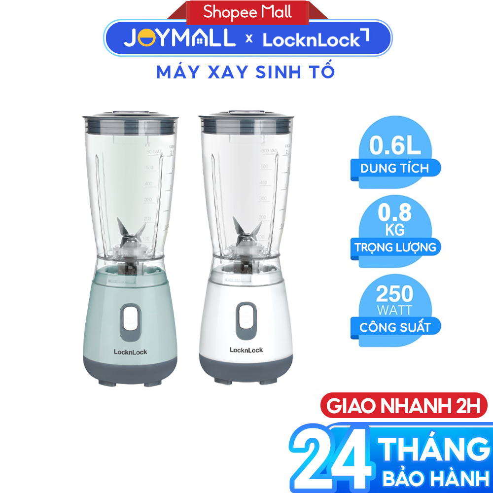 Máy xay sinh tố LocknLock 600ml Personal Blender EJM436 - Hàng chính hãng, nhỏ, gọn - JoyMall