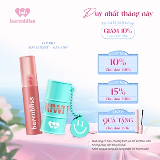 Set Son Kem lì Cherry Mịn Mượt Lâu Trôi Chống Nước và Son Kiwi giúp dưỡng ẩm cho môi, làm má hồng