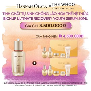 [Hannah Olala Daily x Whoo] Tinh chất tự sinh chống lão hóa thế hệ thứ 4 WHOO Bichup Ultimate Recovery Youth Serum 50ml
