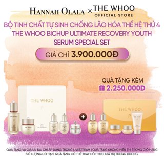Hannah Olala Daily x Whoo x Bộ Tinh chất tự sinh chống lão hóa thế hệ thứ 4 BICHUP ULTIMATE RECOVERY YOUTH SERUM SPECIAL