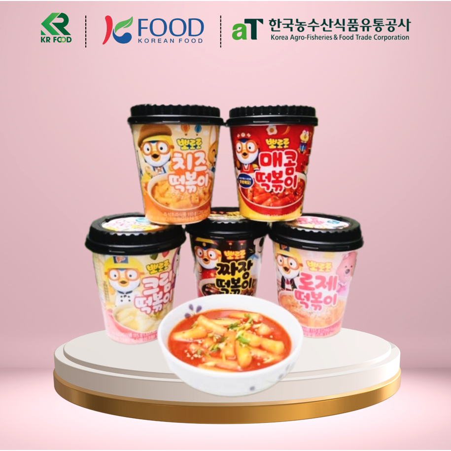 Bánh gạo Tteokbokki Pororo 120g