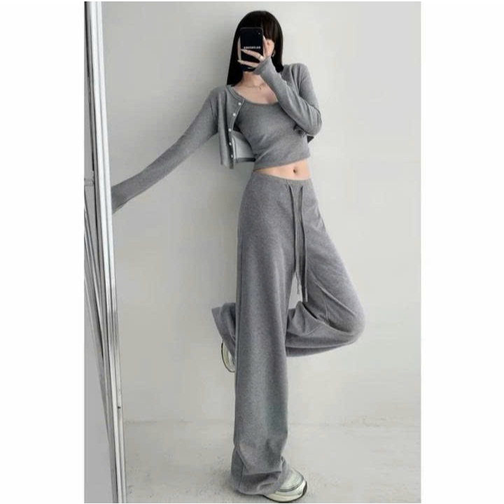 [LEN QC-CÓ DÁNG CHO NẤM] Quần Ống Suông Cạp 7 Phân Chất Len Lông Thỏ Dầy Dặn Mềm Mịn Form Xinh | BigBuy360 - bigbuy360.vn