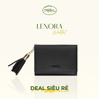 Ví Da Gập Ba Cầm Tay Nam Nữ Mini Lenora Bóp Đựng Tiền Thẻ Nhiều Ngăn Unisex | MI MIDORI