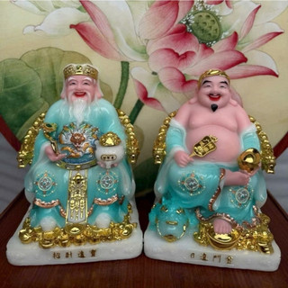 bộ tượng thần tài thổ địa đá thờ cúng