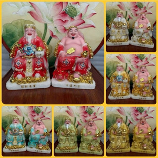 bộ tượng thần tài thổ địa đá thờ cúng