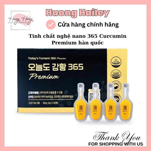 Tinh Nghệ Nano 365 Curcumin Premium Ji Chang-Wook Veresion 32g x 3g
