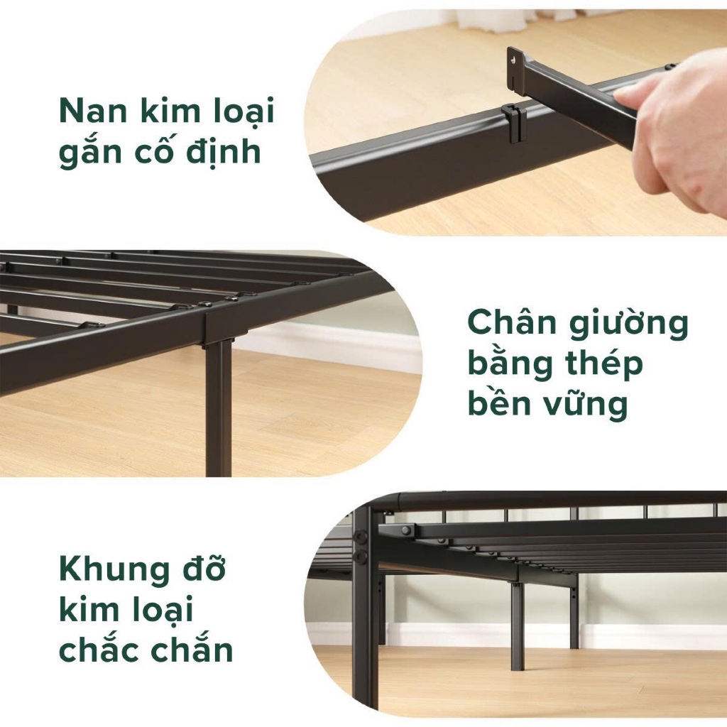 Giường Zinus Kim Loại Mira - Đệm khung giường | BigBuy360 - bigbuy360.vn