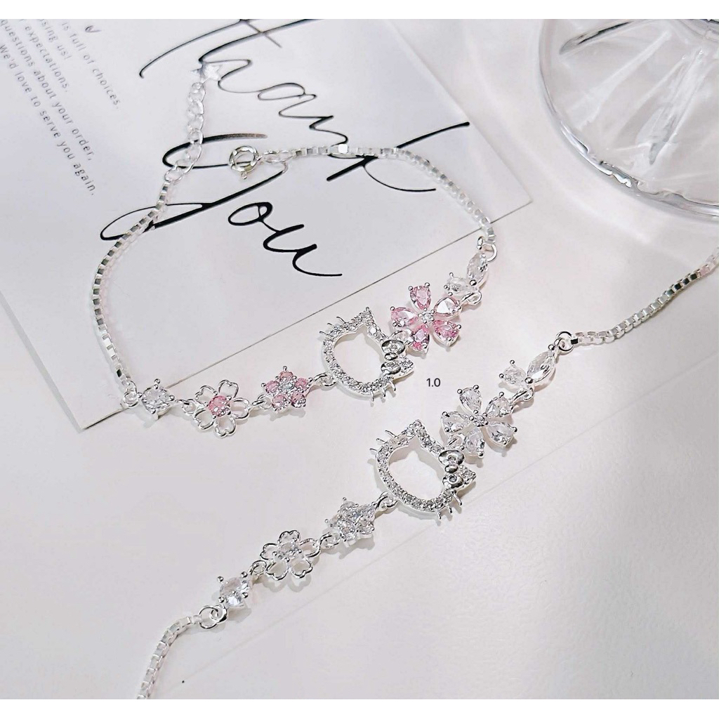 Lắc tay mèo mới chuẩn bạc ta nữ đeo