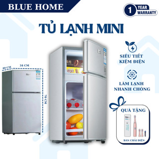 Tủ lạnh mini, tủ lạnh 2 ngăn 42L và 110L có ngăn lạnh và ngăn đá riêng biệt, phù hợp cho sinh viên