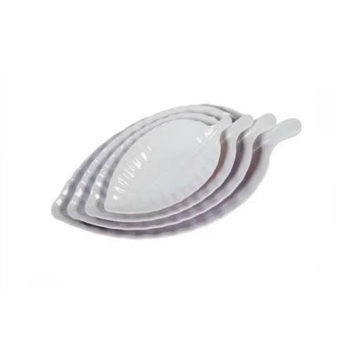 Dĩa Nhựa Hình Chiếc Lá DL 26-27-28-29, Dĩa Đựng Thức Ăn Nhựa Melamine Dày Dặn, Sáng Bóng, Cao Cấp Mta-Mart