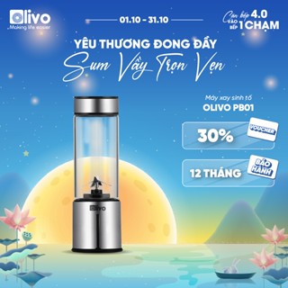 Máy Xay Sinh Tố Cầm Tay OLIVO PB01 – Sạc Pin Sử Dụng Không Cần Dây – Dung Tích 450ML
