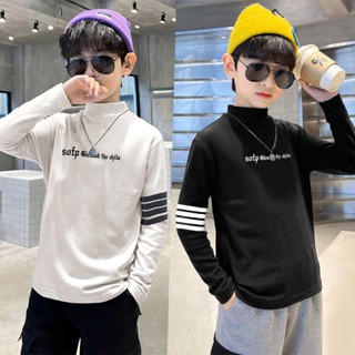  Áo giữ nhiệt cho bé trai 4-15 tuổi cổ cao chất nỉ lông thỏ mềm mịn co giãn. Áo giữ nhiệt bé trai dài tay 16-45kg 