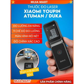 Thước đo laser LSA XlAOMI YOUPIN DUKA/ATUMAN, Thước Laser đo đạc nội thất, 9 chế độ đo, phạm vi đo tới 50m