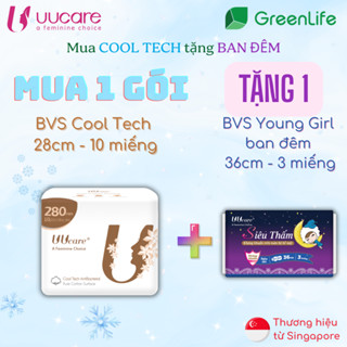 Băng vệ sinh UUcare Singapore Cool Tech ban ngày và đêm 28cm