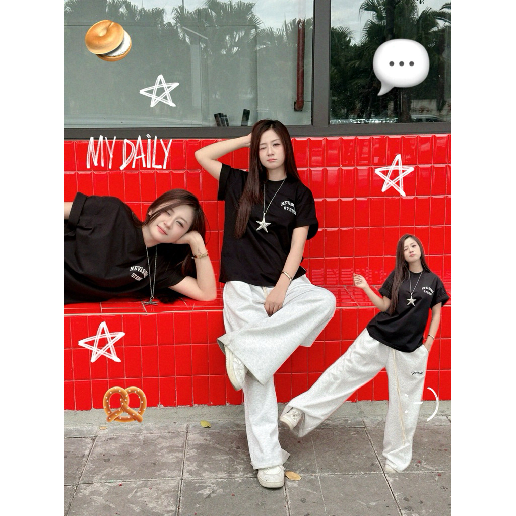 Áo Thun Studio Boxy Tee Nevasome Thêu Nổi Cotton 250gsm Local Brand Tay Lỡ Form Boxy Rộng Nam Nữ | BigBuy360 - bigbuy360.vn