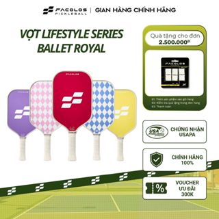 Vợt pickleball Facolos Lifestyle series Ballet Royal (16MM) – Bề mặt carbon siêu bền, siêu xoáy