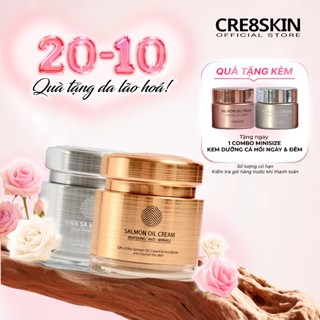 SET Kem Dưỡng Da Cá Hồi Ngày và Đêm 80g - Salmon oil cream và Hwa sa a cream - Cre8skin