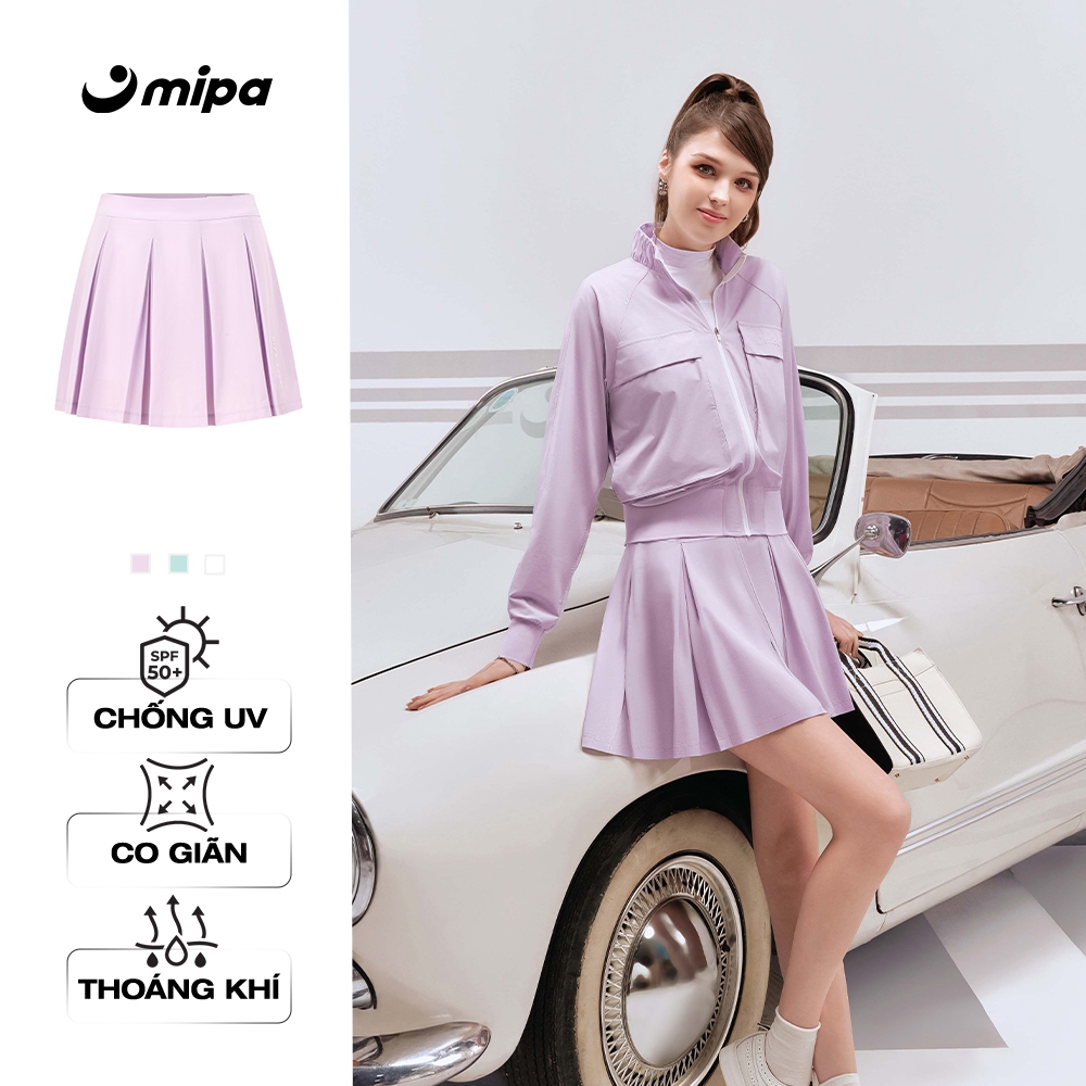 Chân váy golf nữ MIPA thời trang Golf Pickleball Tennis thấm mồ hôi co giãn 4 chiều chống tia UV Cha