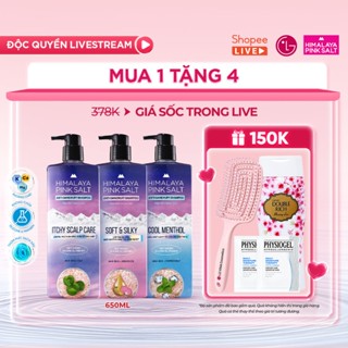 [LG Daily Beauty Official] [ĐỘC QUYỀN LIVE] Dầu gội sạch gàu Himalaya Pink Salt 650ml