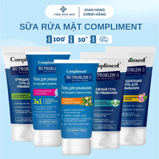   Hàng Nhập Khẩu  Sữa Rửa Mặt Compliment No Problem BHA & Tea Tree Làm Sạch Sâu Giảm Dầu Mụn 200ml 