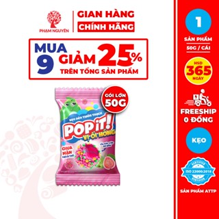 [MUA 9 GIẢM 25%] Gói Kẹo Dẻo Thiên Thạch 6 vị Từ Nước Ép Trái Cây Popit | Đồ ăn vặt