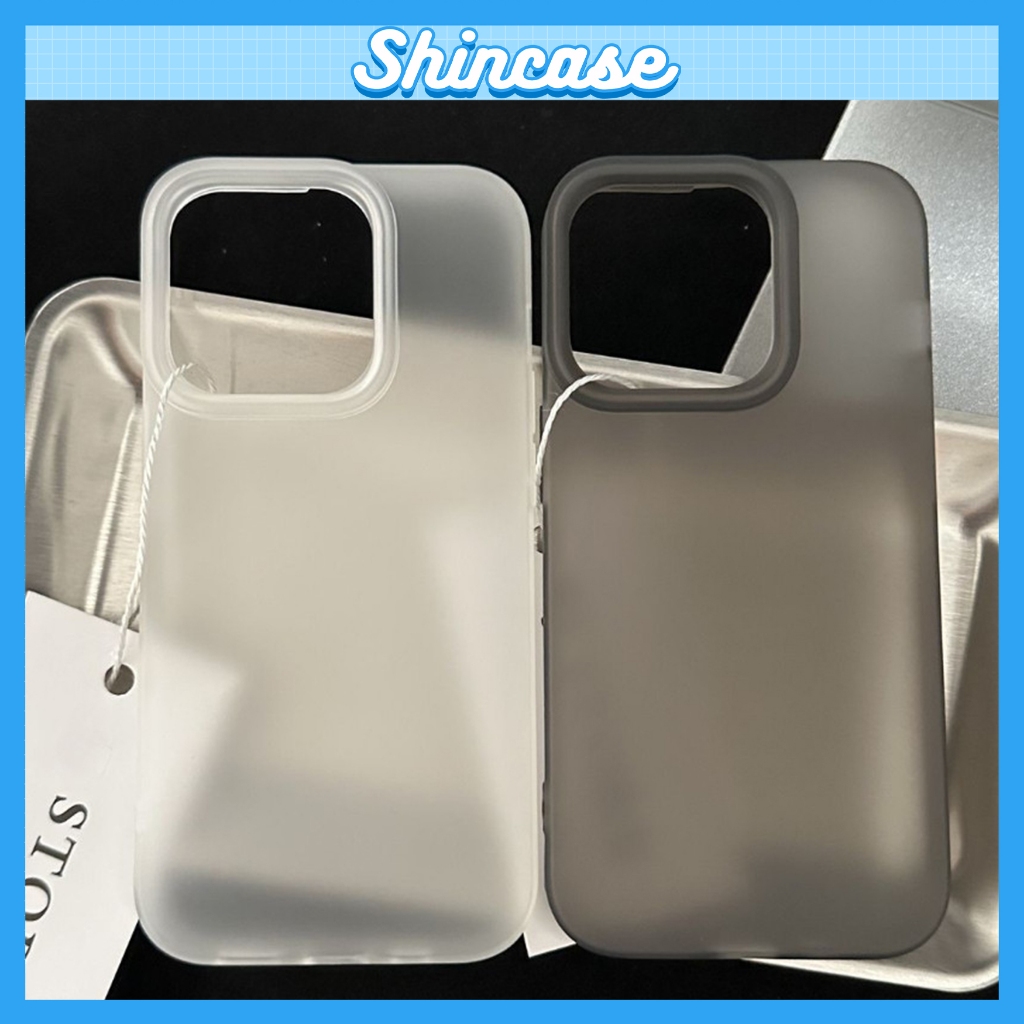 Ốp Lưng iPhone Silicon Lì Trong Suốt, Thiết Kế Đơn Giản Sang Trọng Cho iPhone 7/8/X/XS/11/12/13/14/15/16/17/Plus/Pro/Max