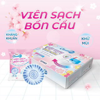   Aikomi  COMBO Viên sạch bồn cầu CleanZ chai thả bồn cầu sạch khuẩn tẩy sạch mảng bám khử mùi diệt vi khuẩn toilet 