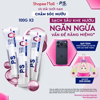 Bộ 3 Kem đánh răng P/S GumExpert 100g giúp nướu khỏe, răng trắng sáng & ngăn ngừa các vấn đề răng miệng