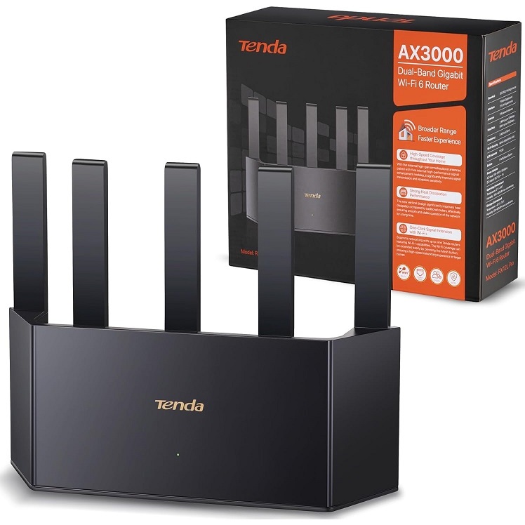 Bộ phát wifi6 Tenda Tx12L Pro Chuẩn Ax3000 Băng Tần Kép
