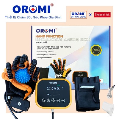 Máy tập tay phục hồi chức năng OROMI 962 - Găng tay Robot, Máy co bóp tay tự động cho người bị liệt