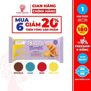 [MUA 6 GIẢM 20%] Bánh Sừng Bò Bauli Moonfils 45g | Bánh ăn sáng | Bánh sừng trâu | Đồ ăn vặt