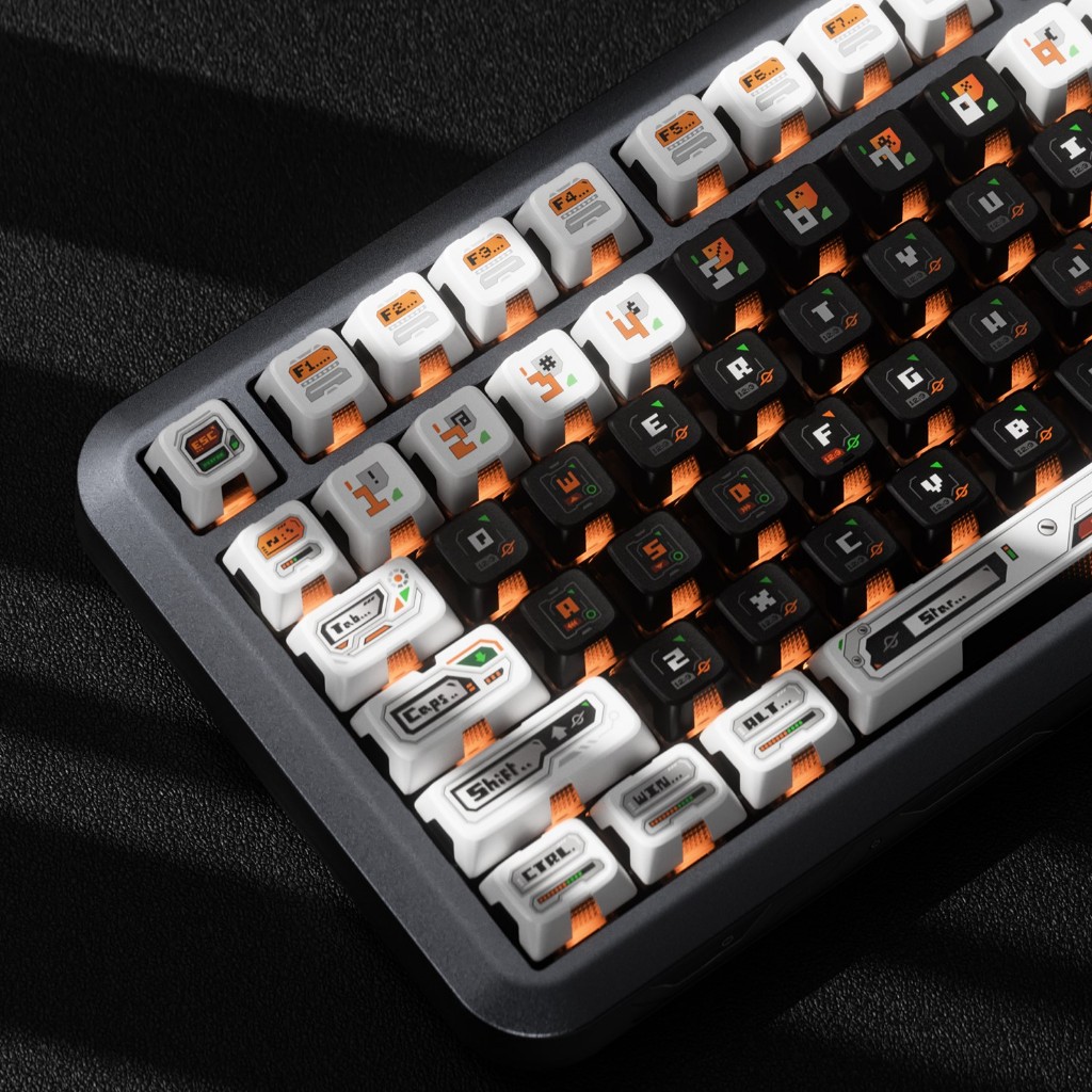 Keycap Piifox Ghost Hacker | Xuyên Led | Cherry Profile