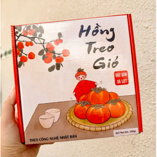  Hồng Treo Gió Cầu Đất Đà Lạt  kèm hộp  - Hồng Treo Gió 25 ngày | 500gr | Đặc sản Đà Lạt 