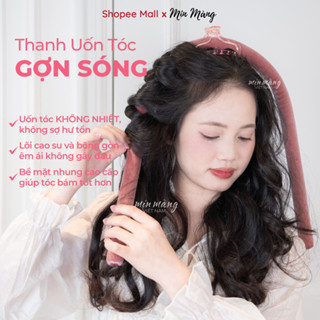 ​​ Thanh Uốn Tóc Không Nhiệt Gợn Sóng Vải Nhung MỊN MÀNG VIỆT NAM Combo Lô Quấn 4 Món Dễ Sử Dụng