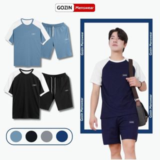  Bộ Quần Áo Nam Gozin Menswear Vải Thun Lạnh Co Giãn Thấm Hút Tốt Mẫu Thể Thao Mặc Nhà Thoải Mái 