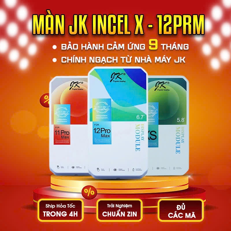 Màn Hình Incell JK Thay Lắp Cho X/XR/XS/XSM/11/11 Pr/11 PrM/12/12 Mini/12 Pr/12 PrM