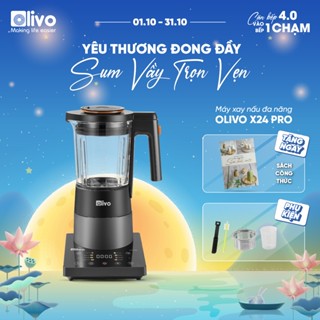 Máy Làm Sữa Hạt OLIVO X24 PRO 1.75L – Máy Xay Nấu Đa Năng – Máy Xay Sinh Tố – 13 Chức Năng – Nắp Inox 304