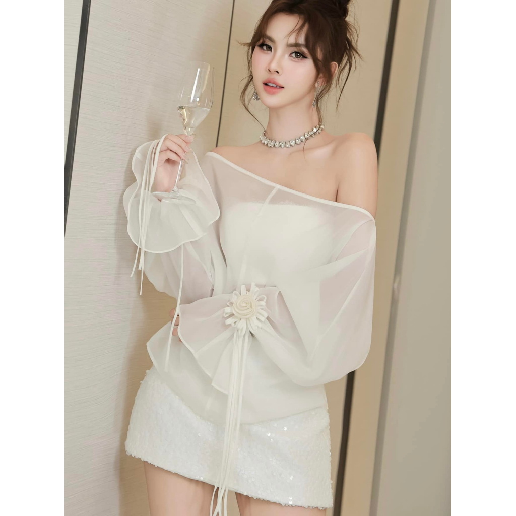 Hàng TrânAli SET 3 MÓN LỆCH VAI CV KIM SA TRân Ali