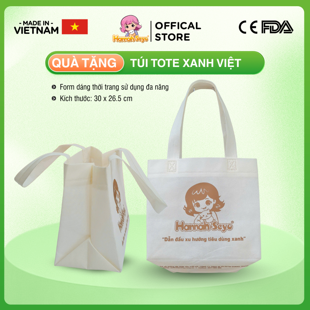 [QUÀ TẶNG KHÔNG BÁN] Túi Tote Xanh Việt Tiện Lợi, Đựng Cơm, Đựng Đồ Tái Sử Dụng