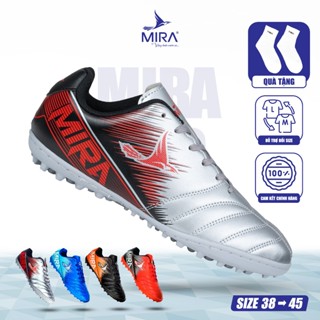 [MUA 1 ĐƯỢC 2] Giày Đá Bóng MIRA PRO Chuyên Dụng Cho Sân Cỏ Nhân Tạo, Đế Cao Su Bám Sân Tốt