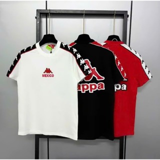  Áo thun nam nữ KAPPA in nhiệt họa tiết phối màu MXC ,Chất vải dày dặn co giãn tốt ,thoáng mát mẫu mới hottrend 