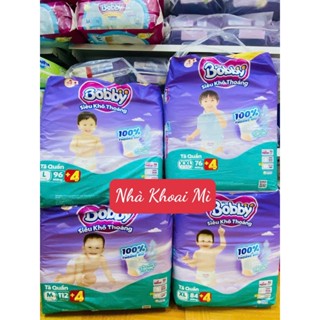 Tã dán/ tã quần Bobby XS76/ S80/M76/L68/XL62/XXL56 mới- Lõi nén cotton-soft 3mm