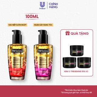 [Live] Serum TRESemme Keratin Smooth / Bond Repair Cho Tóc Vào Nếp, Giảm Gãy Rụng 100ml:Vào nếp suôn mượt