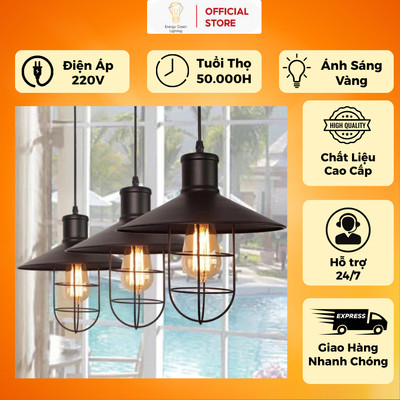 Đèn Thả Trần PA01,D22 Energy Green Lighting - Phong Cách Bắc Âu Cổ Điển - Decor Nhà Hàng Quán Ăn
