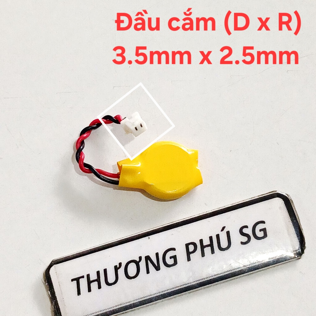 Pin 3V 1220, CR1220 3V, Pin cmos 1220 3V / Pin đầu cắm (D x R): 3.5mm x 2.5mm