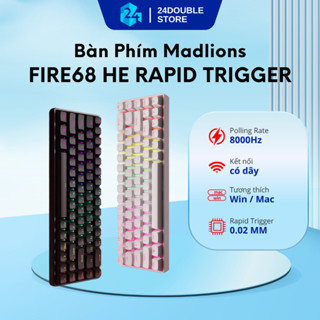  Bàn phím cơ gaming FIRE68 - Rapid Trigger - 8000hz - RGB 