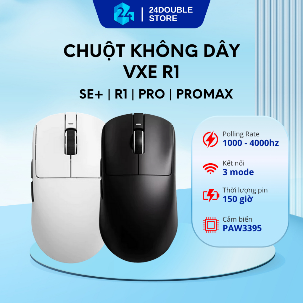  Chuột không dây VXE Dragonfly R1 SE | PROMAX 