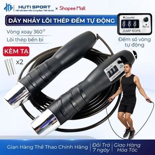  Dây Nhảy Thể Dục Đếm Số Vòng Tự Động HUTI SPORT Dây Nhảy Lõi Thép Thể Thao Tập Thể Lực Gym 