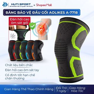  Băng Bảo Vệ Đầu Gối Aolikes AL7718 Đai Bó Gối Thể Thao Tập Gym Thủ Môn Bóng Chuyền Chính Hãng 