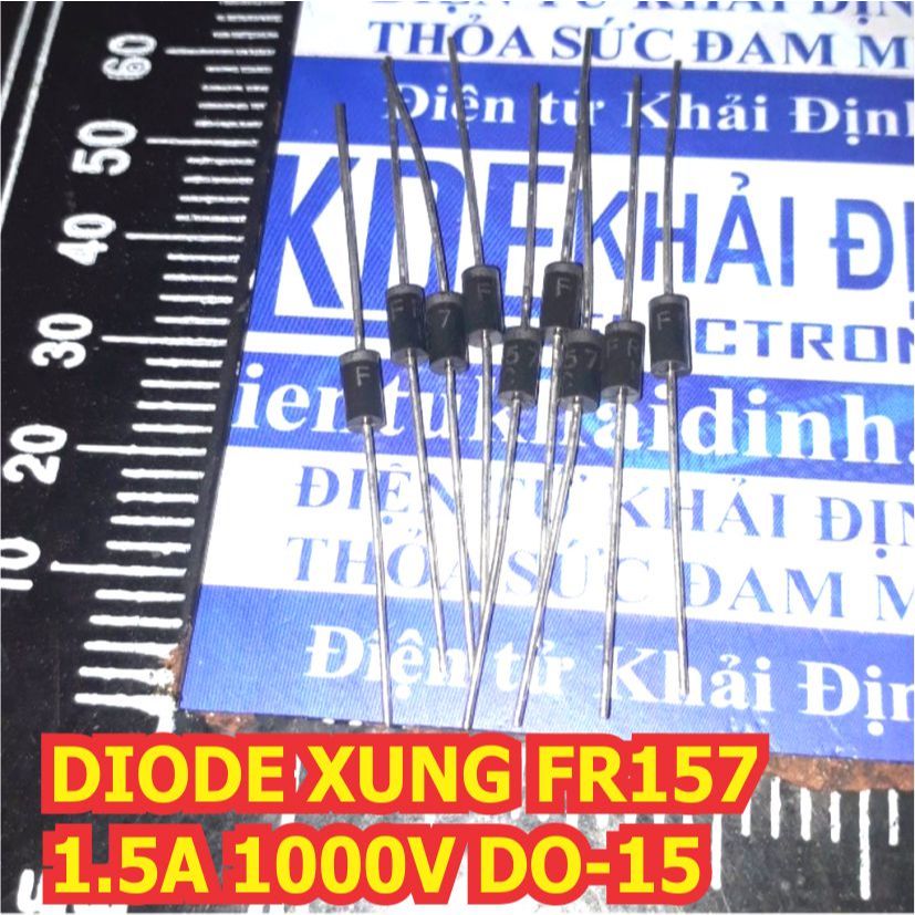 50 con DIODE XUNG FR157 đi ốt 1.5A 1000V DO-15 kde4726